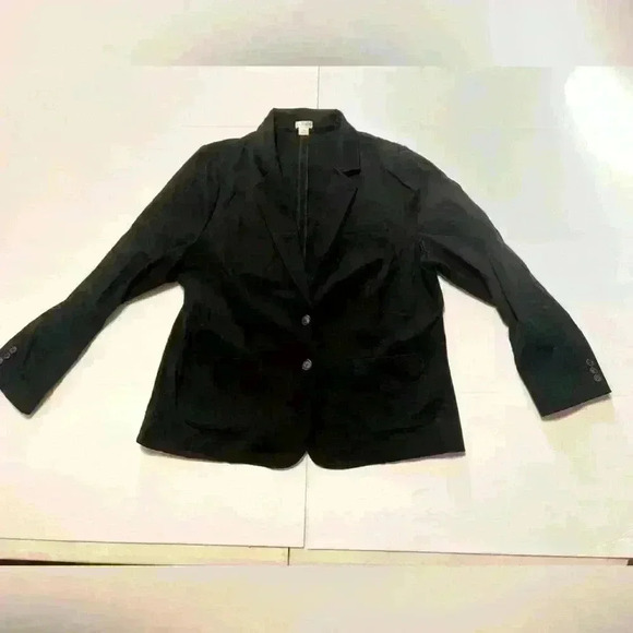 J by JCREW BLACK STRETCH BLAZER- Size 18 - Picture 1 of 8